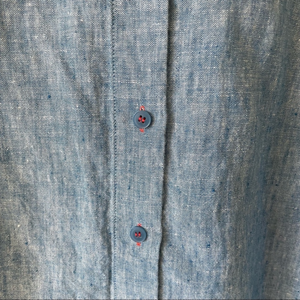 Soft Surroundings Linen Button Front Tunic Dress Size Medium - Picture 5 of 10